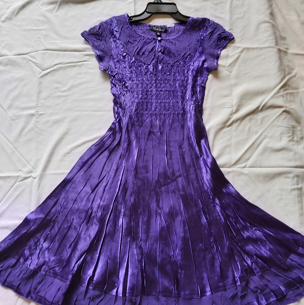 S.L Fashions Purple dress